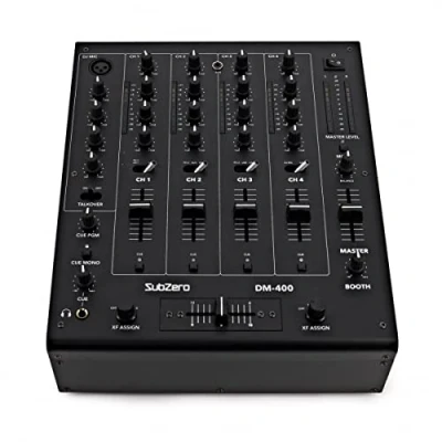 Image of SubZero DJ Mixer 4 Channel with Crossfader and USB