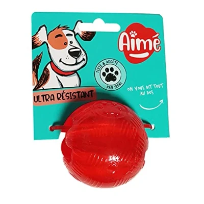 Image of Aime Play Strong Ball Dog Toy