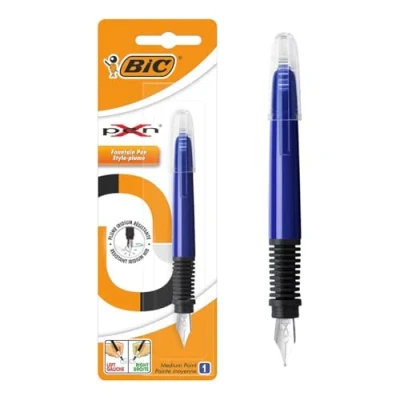 Image of BIC Xpen Standard Fountain Pen Assorted Random Body Colours, Pack of 1, Blue,Green,Random,Pink