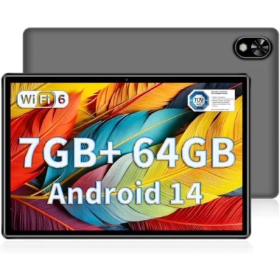 Image of DOOGEE U9 2025 Newest Android 14 10&quot; Tablet 7GB RAM+64GB ROM 1TB TF, Bluetooth 5.0 WIFI 6 Tablet, 10W Fast Charging Tablets, OTG, Type C, 3.5mm Heakphone Jack, Gray