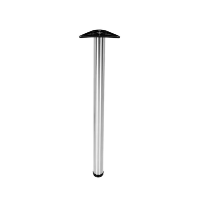 Image of Rothley Stainless Steel Kitchen Worktop Leg Range of Contemporary cols 870mmhigh#Brushed