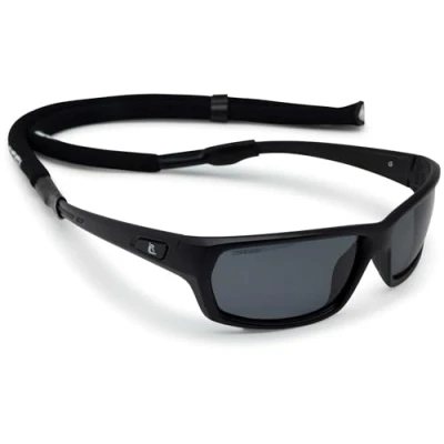 Image of Cressi Bill Sunglasses W/Lace, Black/Smoked Lens Black, Standard