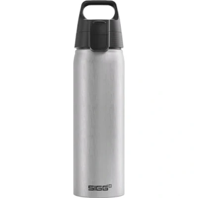 Image of Sigg Aluminum Water Bottle WMB One Alu ClimatePartner Certified Suitable For Carbonated Beverages Leakproof &amp; Lightweight BPA Free Grey 0.75 L