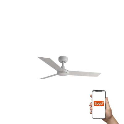 Image of Cruiser Small 3 Blade Ceiling Fan Matt White Tuya Smart System