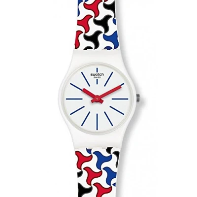 Image of Swatch Women&#039;s Analogue Quartz Watch with Silicone Strap LW156
