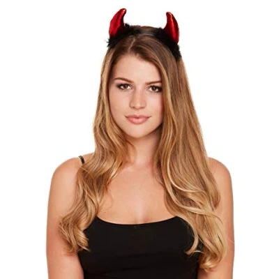 Image of HENBRANDT Devil Horns With Fur Hairband