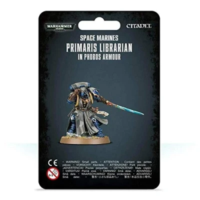 Image of Games Workshop Warhammer 40,000 Space Marines Primaris Librarian In Phobos Armour