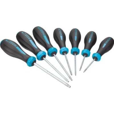 Image of HAZET 802TH/7 Tamper Resistant Torx Profile HEXAnamic Screwdriver Set Multi Colour