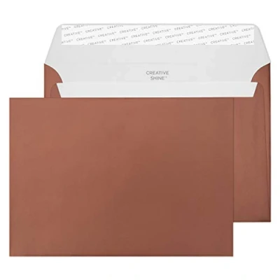 Image of Blake Creative Shine C5 162 x 229 mm 130 gsm Peel &amp; Seal Wallet Envelopes (45331) Metallic Bronze Pack of 25
