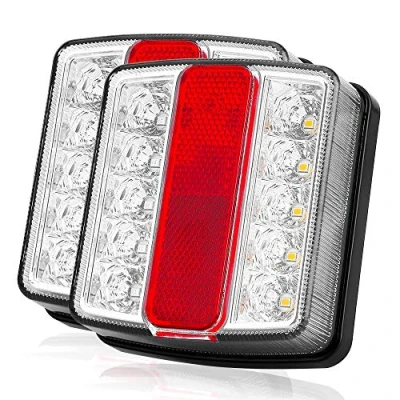 Image of Uten Magnetic Trailer Towing Lights Rear Tail Board Lamps Low Power Consumption Waterproof Easy Install Universal 12V 7.5m Cable
