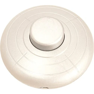 Image of Round Foot Switch Lights can be switched off using your foot, no need to bend (White)