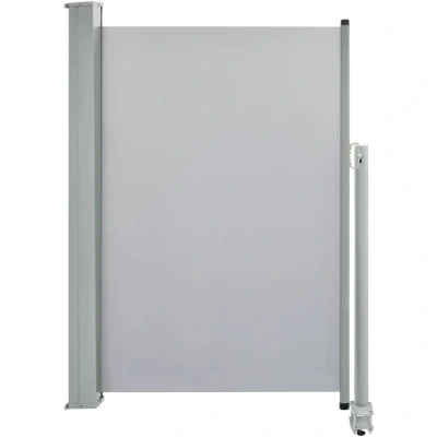 Image of vidaXL Patio Retractable Side Awning 120 x 300 cm Grey