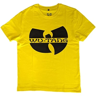 Image of Wu Tang Clan Logo Official Tee T Shirt Mens Unisex (Medium) Yellow