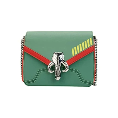 Image of LOUNGEFLY Star Wars Crossbody Bag Boba Fett Official Green One Size