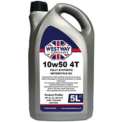 Image of 10w50 Motorcycle Oil Fully Synthetic API: SJ SL SM SN 5L 5 Litres