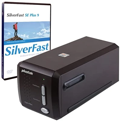 Image of Plustek OpticFilm 8300i SE 35mm Negative Film Stripe &amp; Slide Scanner with 38% scan speed increase, Bundle SilverFast Plus 9 + QuickScan Plus, Support Mac and Windows.
