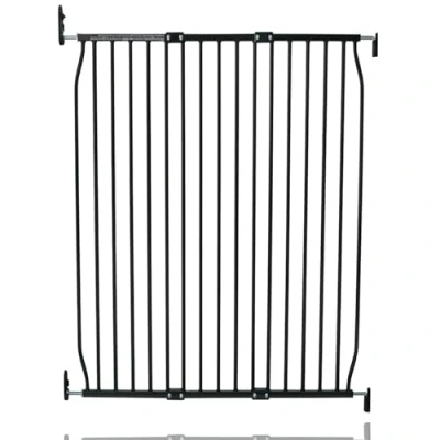 Image of Safetots Extra Tall Eco Screw Fit Baby Gate, Black, 100cm 110cm, Gate in Height, Stair for Baby, Fitted Safety Easy Installation