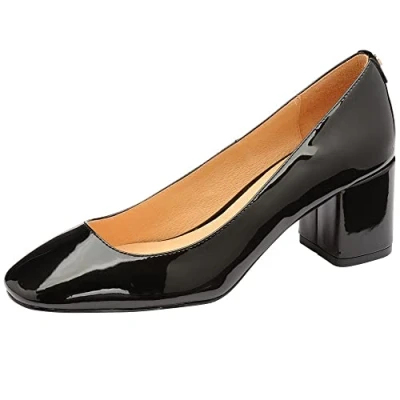 Image of Ravel Barton Womens Court Shoes 6 UK Black Patent