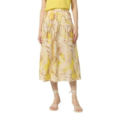 Image of comma Women&#039;s 2148569 Skirt, Yellow 12a9, 20