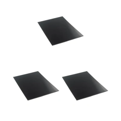 Image of 3 set Guitar Blank Scratch Plate Guard Pickguard Material PVC ply Black