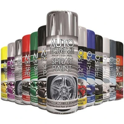Image of AlezyB 1 x Auto Extreme Chrome Gloss Spray Paint 400ml Professional Quality, Perfect Finish Multipurpose Aerosol for Cars, Bikes,Vans, Metal, Wood