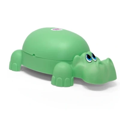Image of OKBaby Hippo Fun Potty with Lid, Green