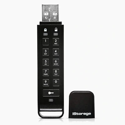 Image of iStorage datAshur Personal2 64 GB Secure Flash Drive Password Protected Portable Military Grade Hardware Encryption