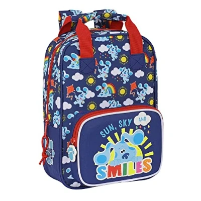 Image of SAFTA Unisex Kid&#039;s Article Backpack with Handles Blues Clues, Multicoloured, M