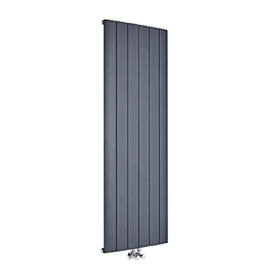 Image of Milano Skye Anthracite Vertical Single Panel Aluminium Radiator 1600mm x 565mm