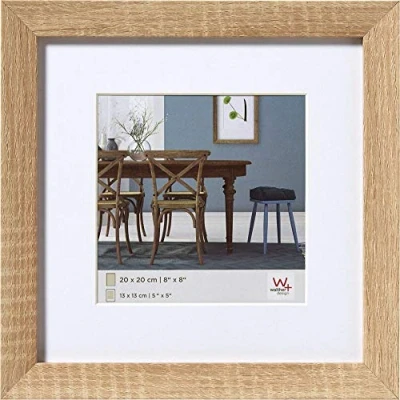 Image of walther Design Picture Frame Light Oak 30 x cm with PassepArtout, Fiorito Wooden EF330E