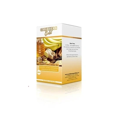 Image of Caribbean Gold Fruit and Herbal Teas (Ginger, Honey, Banana, Cinnamon &amp; Vanilla)