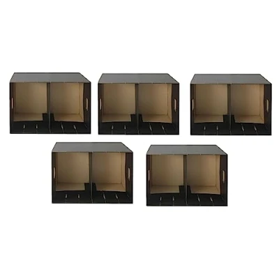 Image of Q Connect Module Lever Arch File Black (Pack of 5)