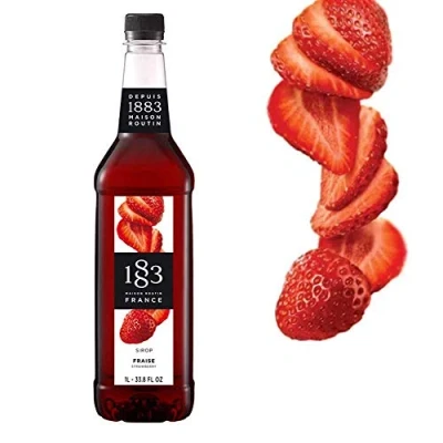 Image of Maison Routin 1883 Strawberry Syrup, Pet Bottle 1000 Milliliter