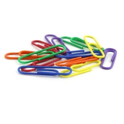 Image of Whitecroft Essentials 33301 Value 50mm Paperclip Assorted Colour (Pack of 125)