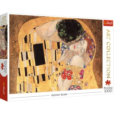 Image of Trefl 10559 Il Bacio 1000 Elements, Art Collection, Premium Quality, for adults and children from 12 years Puzzles, The Kiss Gustav Klimt