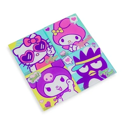 Image of Silver Buffalo Sanrio Hello Kitty and Friends Glass Coasters Set of 4