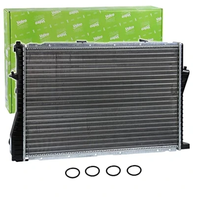 Image of 1436060, 1436061, 17111360060, 17111360061, 17111436060 Engine radiator VALEO 734277 Aluminium 650mm 438mm 34mm Mechanically jointed cooling fins