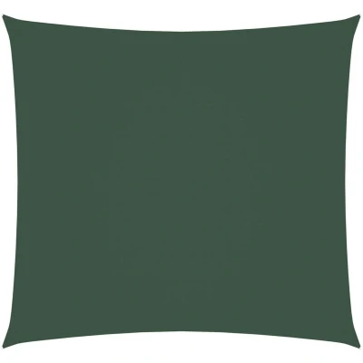 Image of vidaXL Sunshade Sail Oxford Fabric Square 3x3 m Dark Green