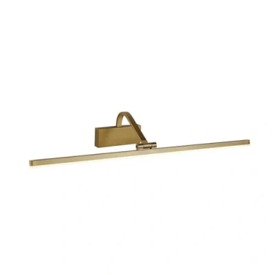 Image of Integrated LED 1 Light Picture Wall Brushed Gold