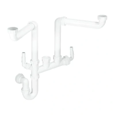 Image of McAlpine SSK2 Double Bowl Space Saver Kit, White