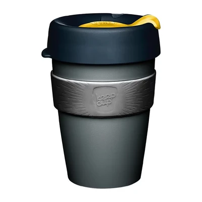 Image of KeepCup Original, Reusable Plastic Coffee Cup Splashproof Lid, BPA Free, Barista Grade Small 8oz / 227ml Black