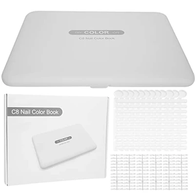 Image of 120 Nail Color Chart Display Book, Detachable Art Board, Gel Polish Chart, Swatch Showcase for