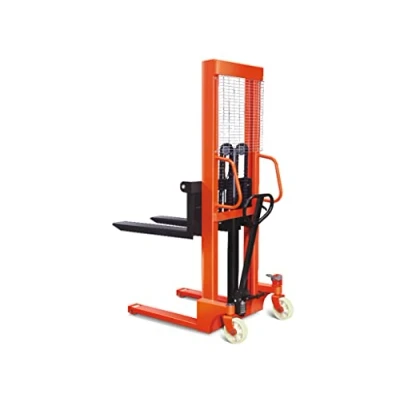 Image of Hand Pallet Stacker Manual Fork Lift Truck 1T 1.6M (Hydraulic Lifting Electric Compact)