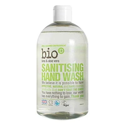 Image of Bio D Sanitising Hand Wash Lime/Aloe 500ml X 3 (Pack of 3)
