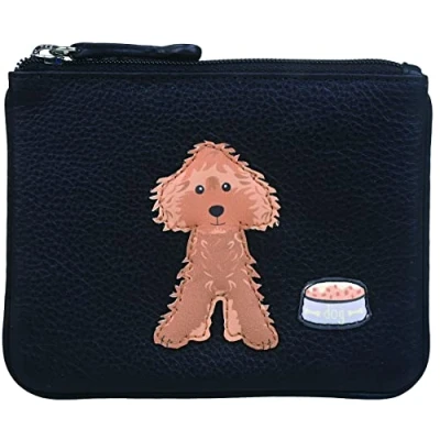 Image of Mala Leather Bertie Collection Coin Purse RFID Blocking 4276_83 Black