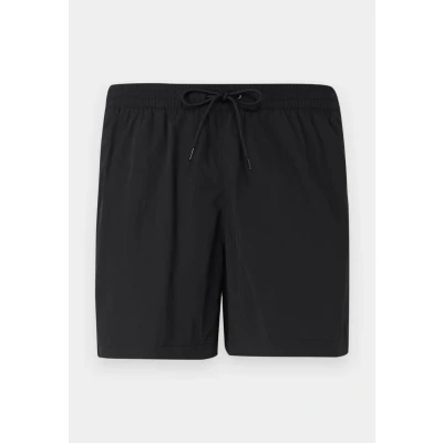 Image of Calvin Klein Men’s Medium Double Waistband Swim Shorts, Black (Pvh Black), S