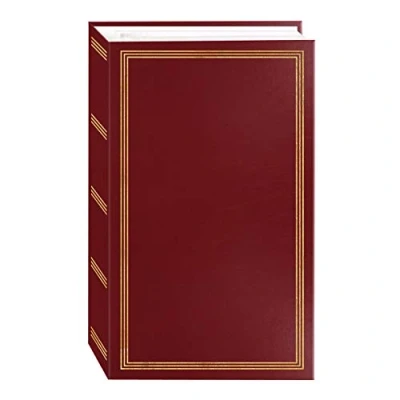Image of Pioneer Photo Albums STC 504 Burgundy Red Album, Pockets 4&quot;x6&quot;