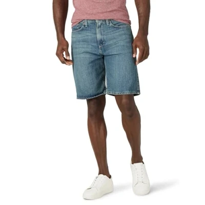 Image of Wrangler Authentics Men&#039;s Classic Relaxed Fit Five Pocket Jean Short Denim, Maritime, 32