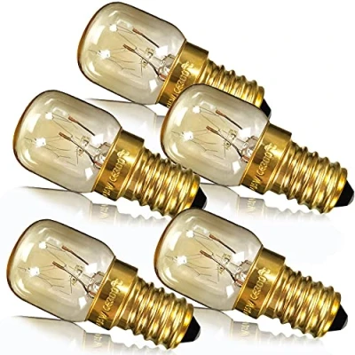 Image of YANUODA Oven Bulb 15W Small Edison Screw E14 Brass Base Salt Lamp Pygmy (5)