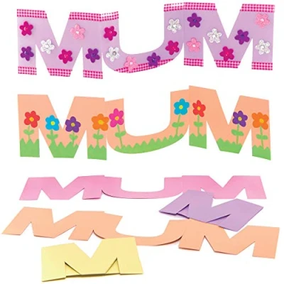Image of Baker Ross Colour in Pop Mother&#039;s Day Pack of 10, Art Supplies for Children Card Making Activities (FC403), Assorted
